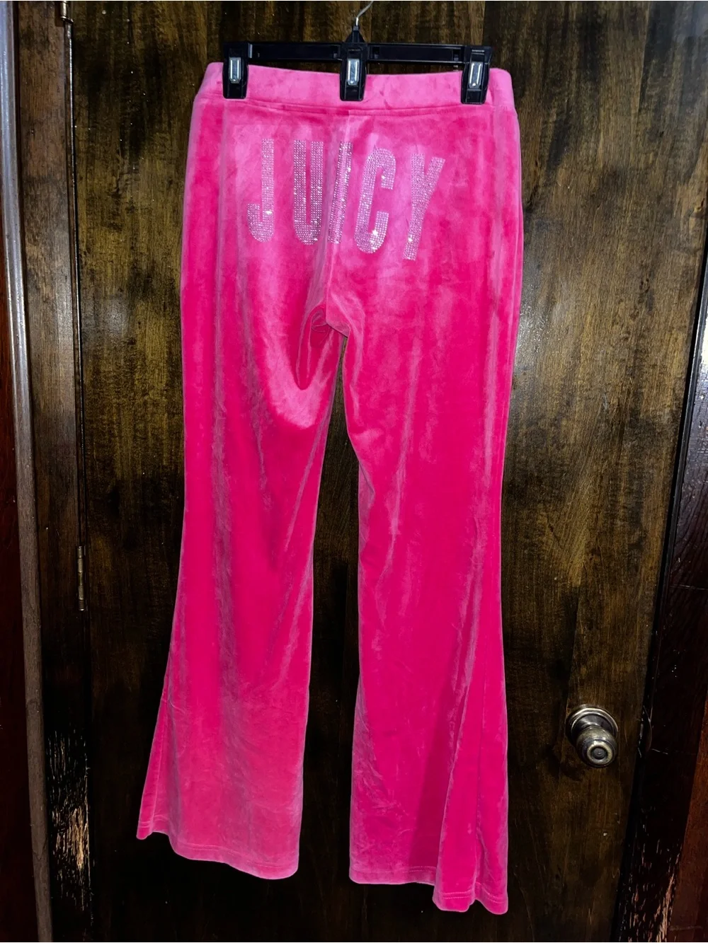 Authentic Juicy Couture Hot Pink Velour Tracksuit Set